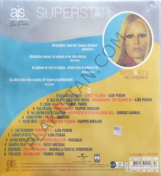 Ajda Pekkan Greek Songs LP