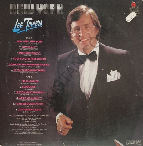 Lee Towers – New York LP PLAK