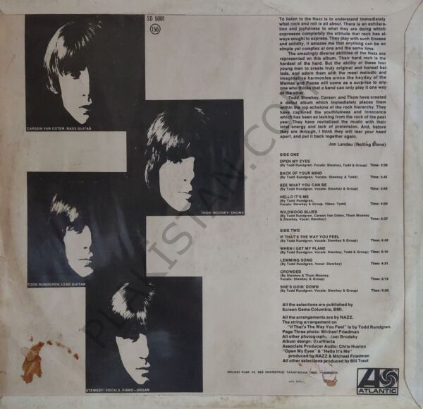 Nazz LP PLAK