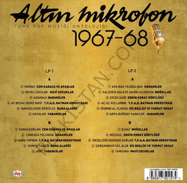 ALTIN MİKROFON 1967-68 - 2 LP PLAK