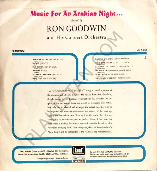 Music for an Arabian night LP