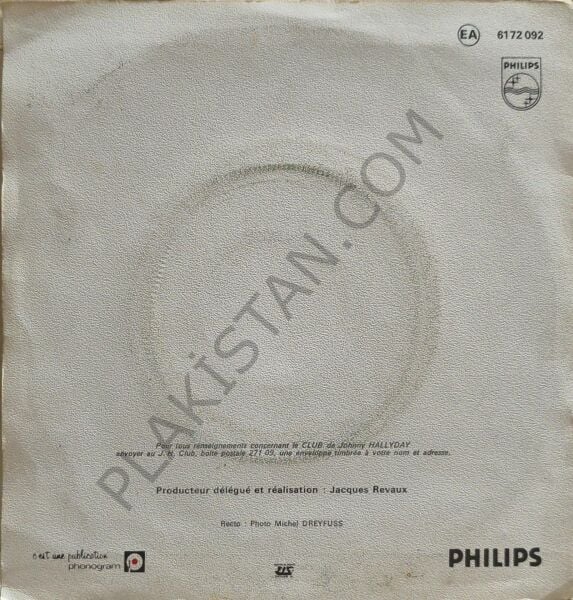 Johnny Hallyday – J'ai Oublié De Vivre 45 LİK PLAK