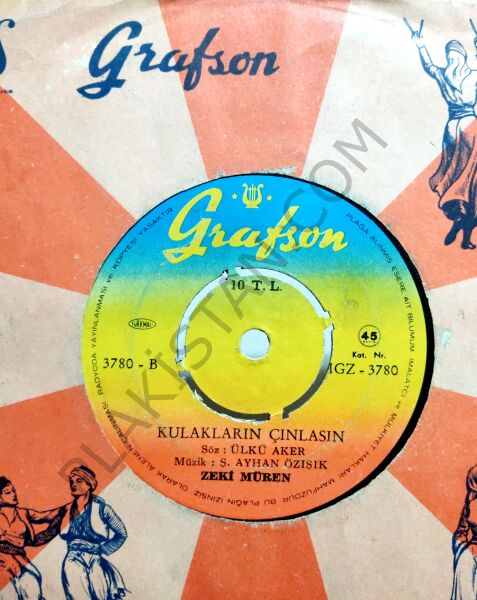 Zeki Müren Elveda Meyhaneci 45 LİK PLAK