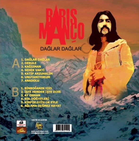 BARIŞ MANÇO - DAĞLAR DAĞLAR ( PLAK VE BEN ) LP PLAK