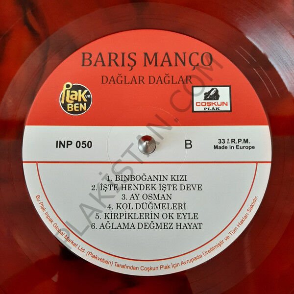 BARIŞ MANÇO - DAĞLAR DAĞLAR ( PLAK VE BEN ) LP PLAK