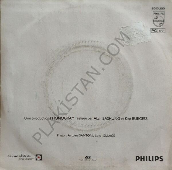 Alain Bashung – Vertige De L'amour 45 LİK PLAK