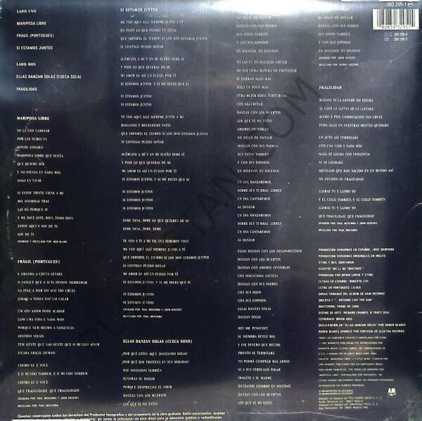 Sting – Nada Como El Sol‎ LP PLAK