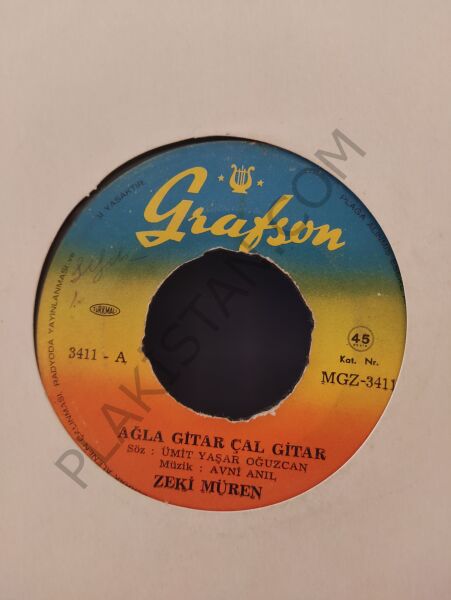 Zeki Müren Ağla Gitar Çal Gitar 45lik