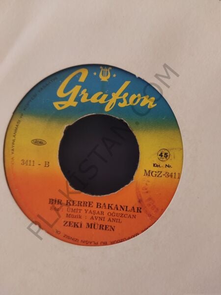 Zeki Müren Ağla Gitar Çal Gitar 45lik
