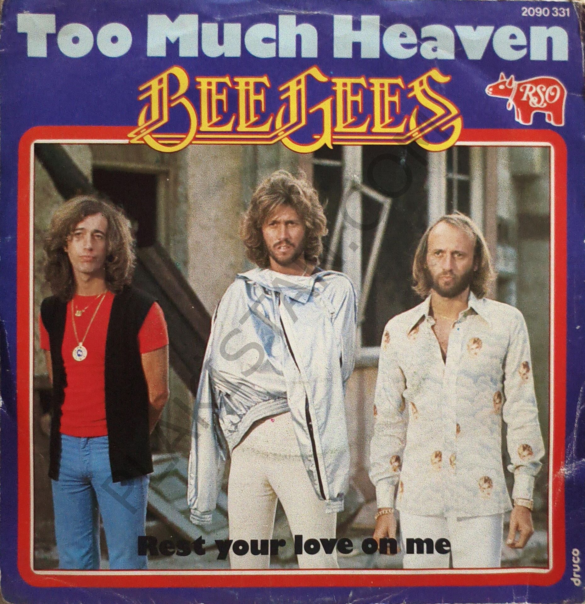Bee Gees – Too Much Heaven / Rest Your Love On Me 45 LİK PLAK