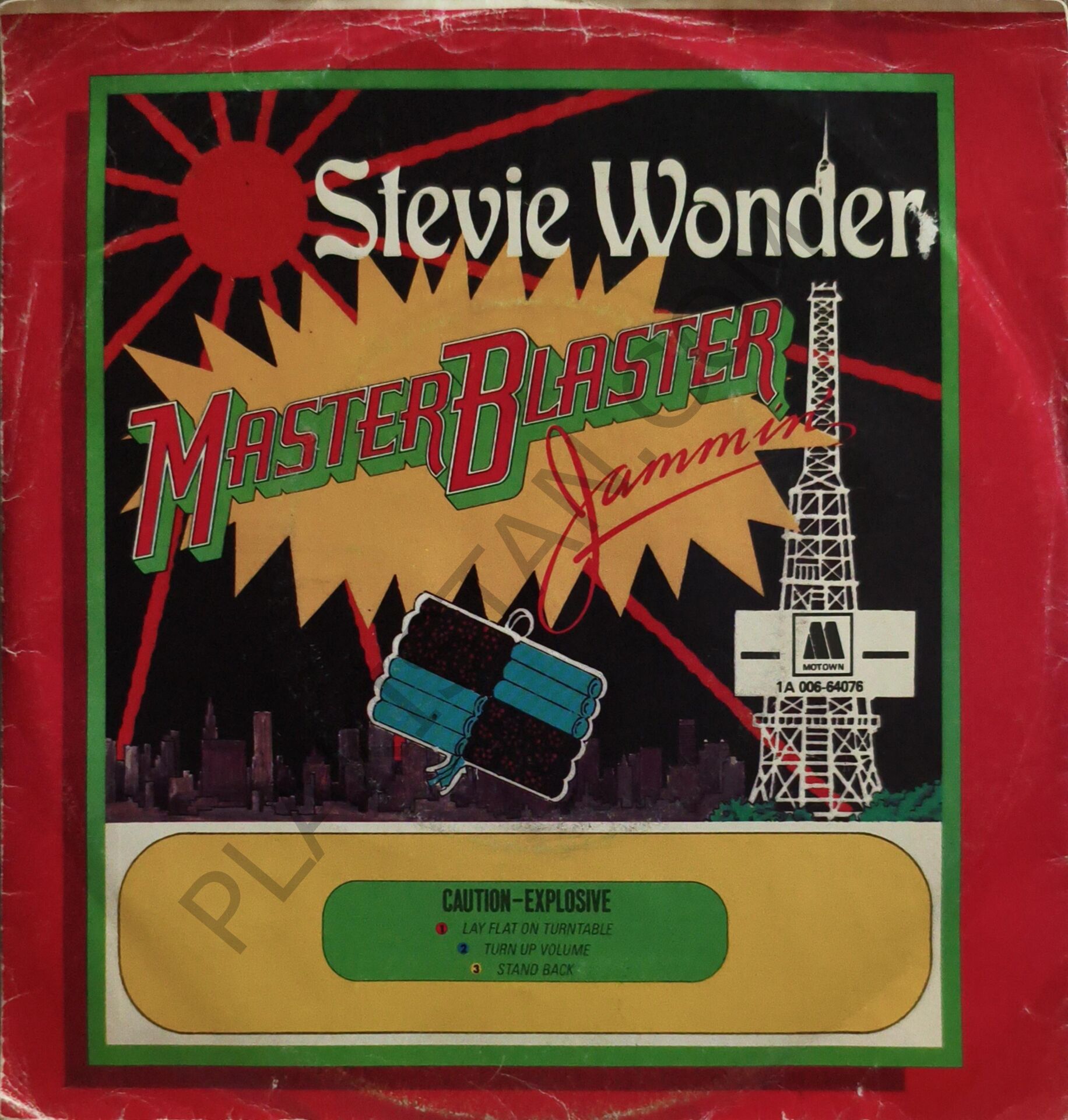 STEVIE WONDER – MASTER BLASTER (JAMMIN') 45 LİK PLAK
