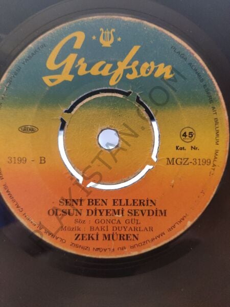 Zeki Müren - Veda 45 LİK PLAK ( kapaksız )
