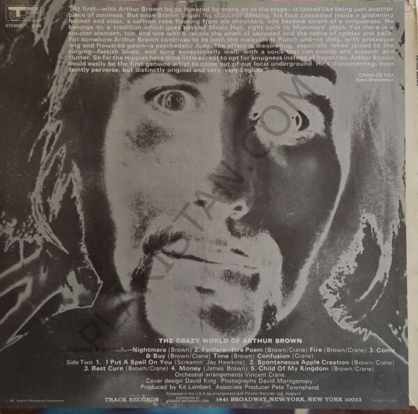 The Crazy World Of Arthur Brown LP PLAK