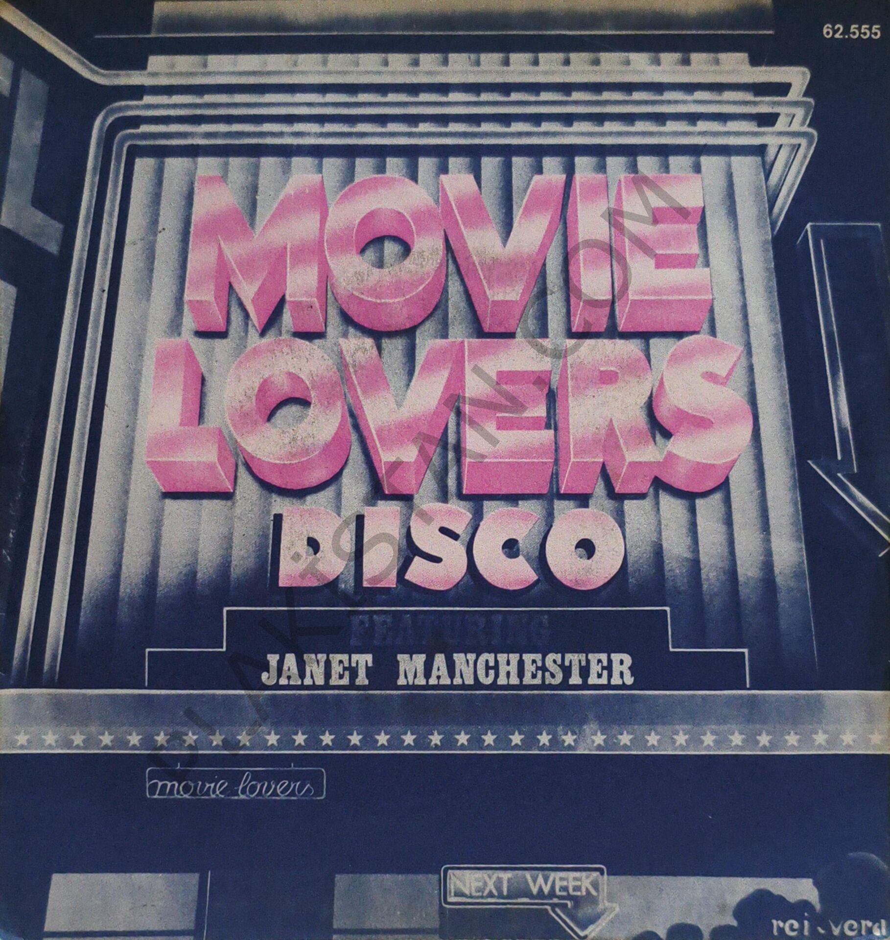 JANET MANCHESTER movie lovers disco 45 LİK PLAK