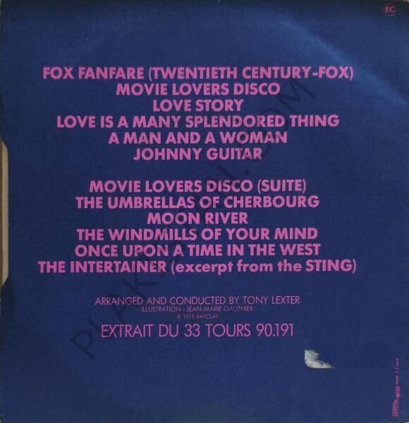 JANET MANCHESTER movie lovers disco 45 LİK PLAK