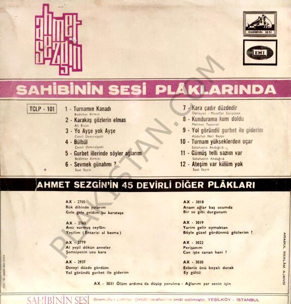 Ahmet Sezgin İlk longplayi