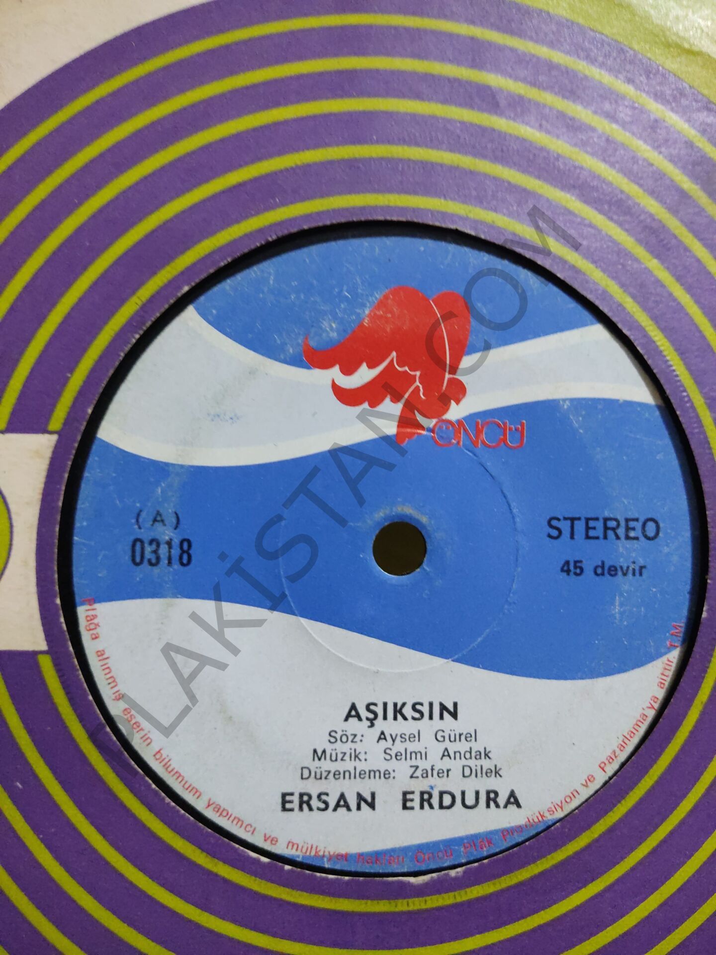 Ersan Erdura - Aşıksın 45lik PLAK