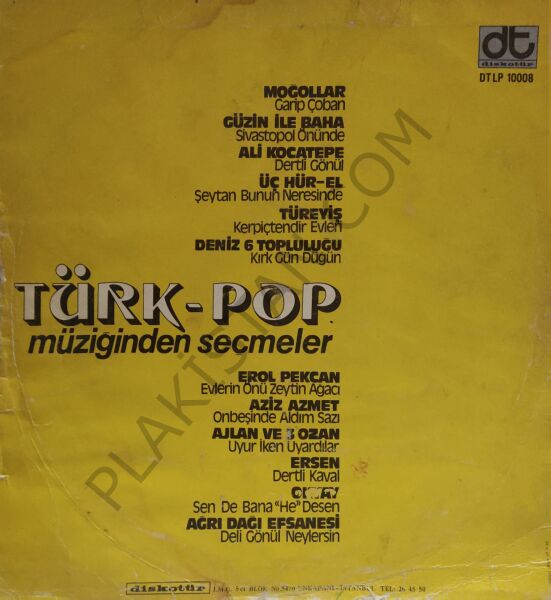 Türk Pop Müziğinden Seçmeler LP