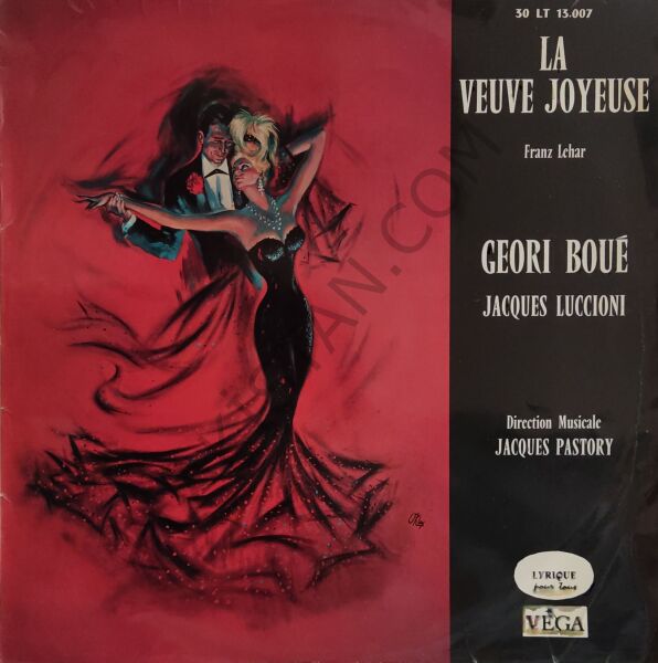 Franz Lehar* / Geori Boué, Jacques Luccioni – La Veuve Joyeuse LP PLAK