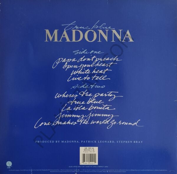 Madonna – True Blue LP PLAK