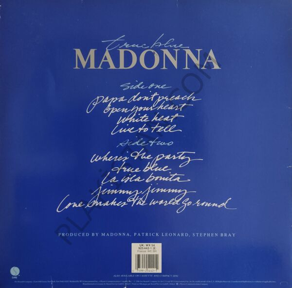 Madonna – True Blue LP PLAK