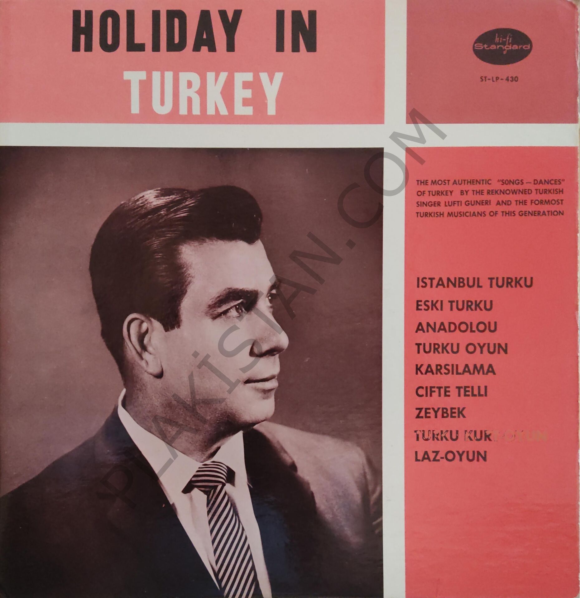 Holıday In Turkey Lütfi Güneri - USA BASKI LP PLAK