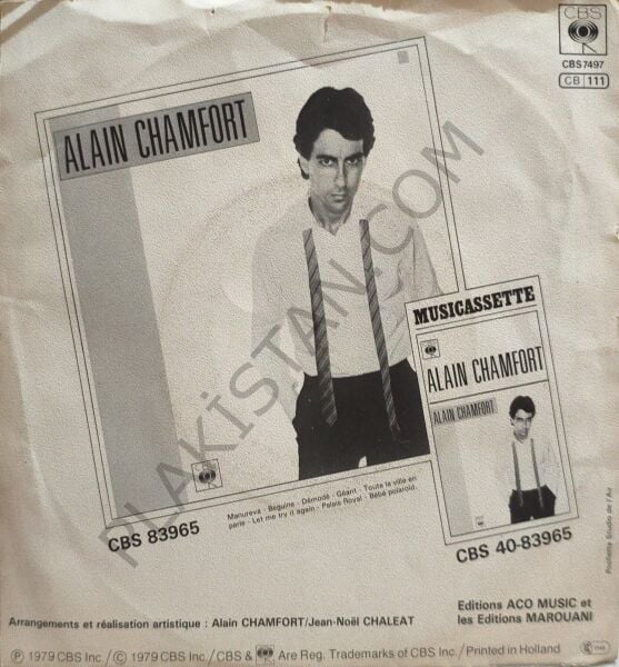 Alain Chamfort – Manureva / Beguine 45 LİK PLAK