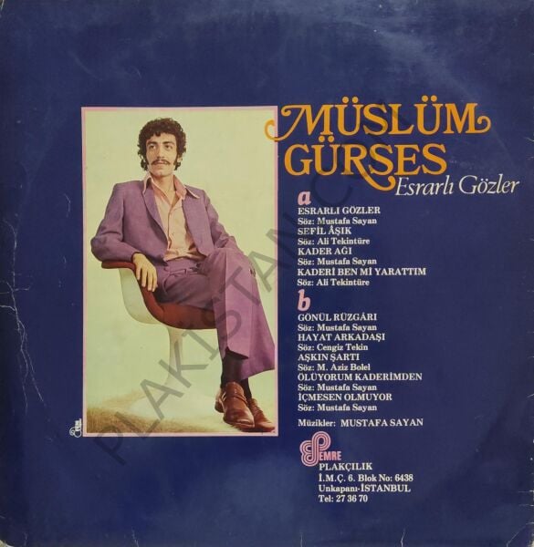 Müslüm Gürses - Esrarlı Gözler LP