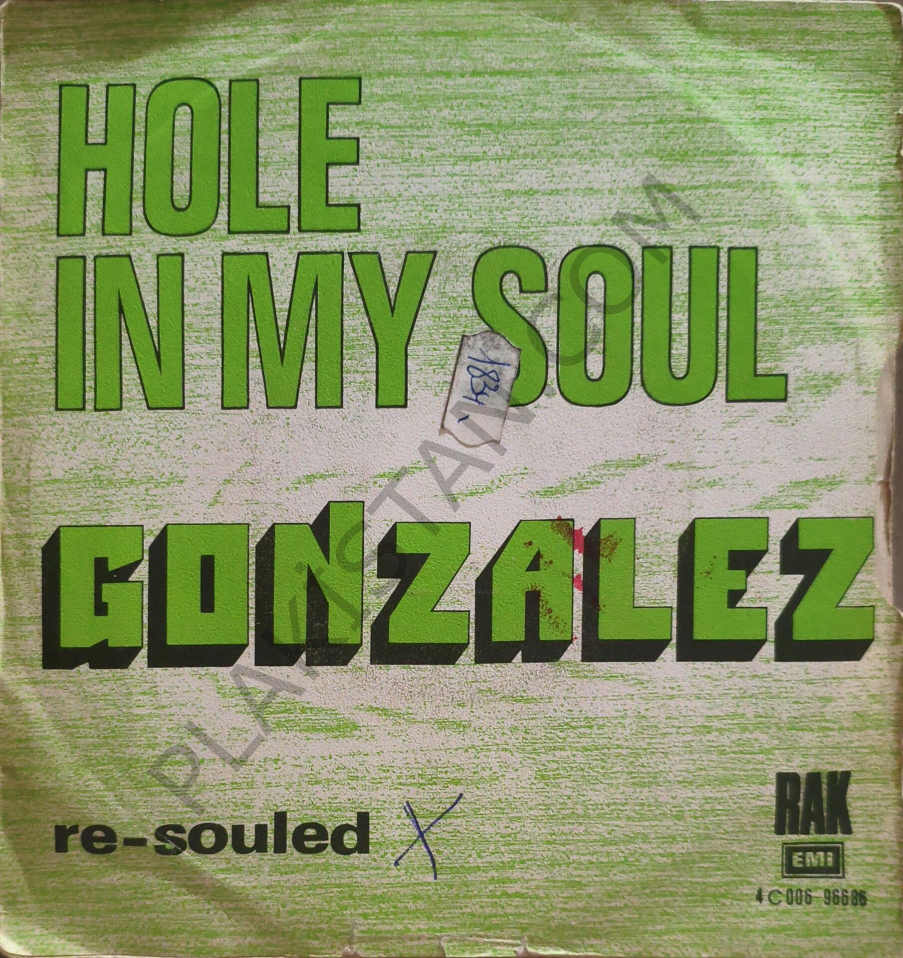 Gonzalez – Hole In My Soul 45 LİK PLAK