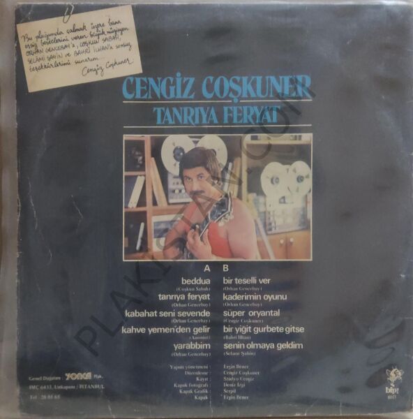 Cengiz Coşkuner Tanrıya Feryat LP