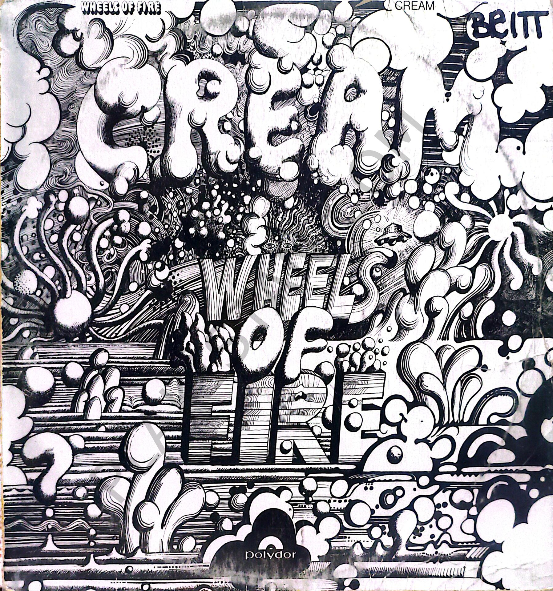 CREAM - WHEELS OF FIRE LP PLAK
