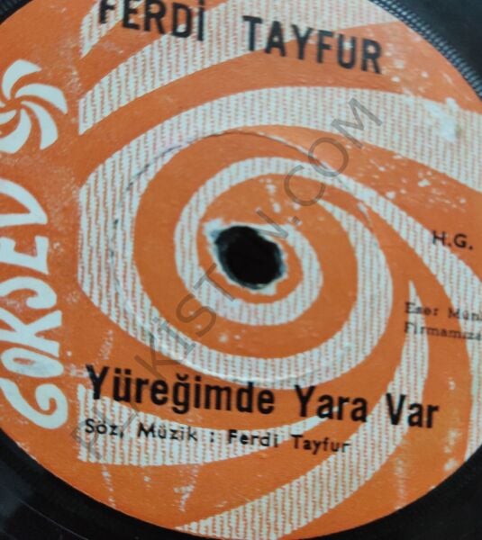 Ferdi Tayfur Yüreğimde Yara Var 45 LİK PLAK