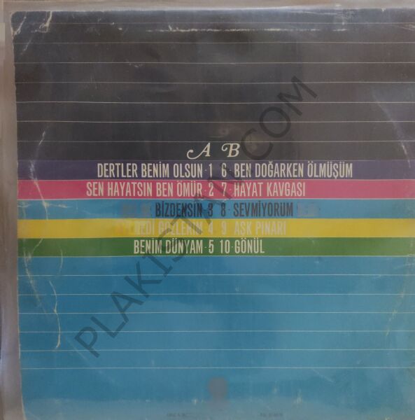 Orhan Gencebay - Siyah kapak - Benim Dertlerim LP PLAK