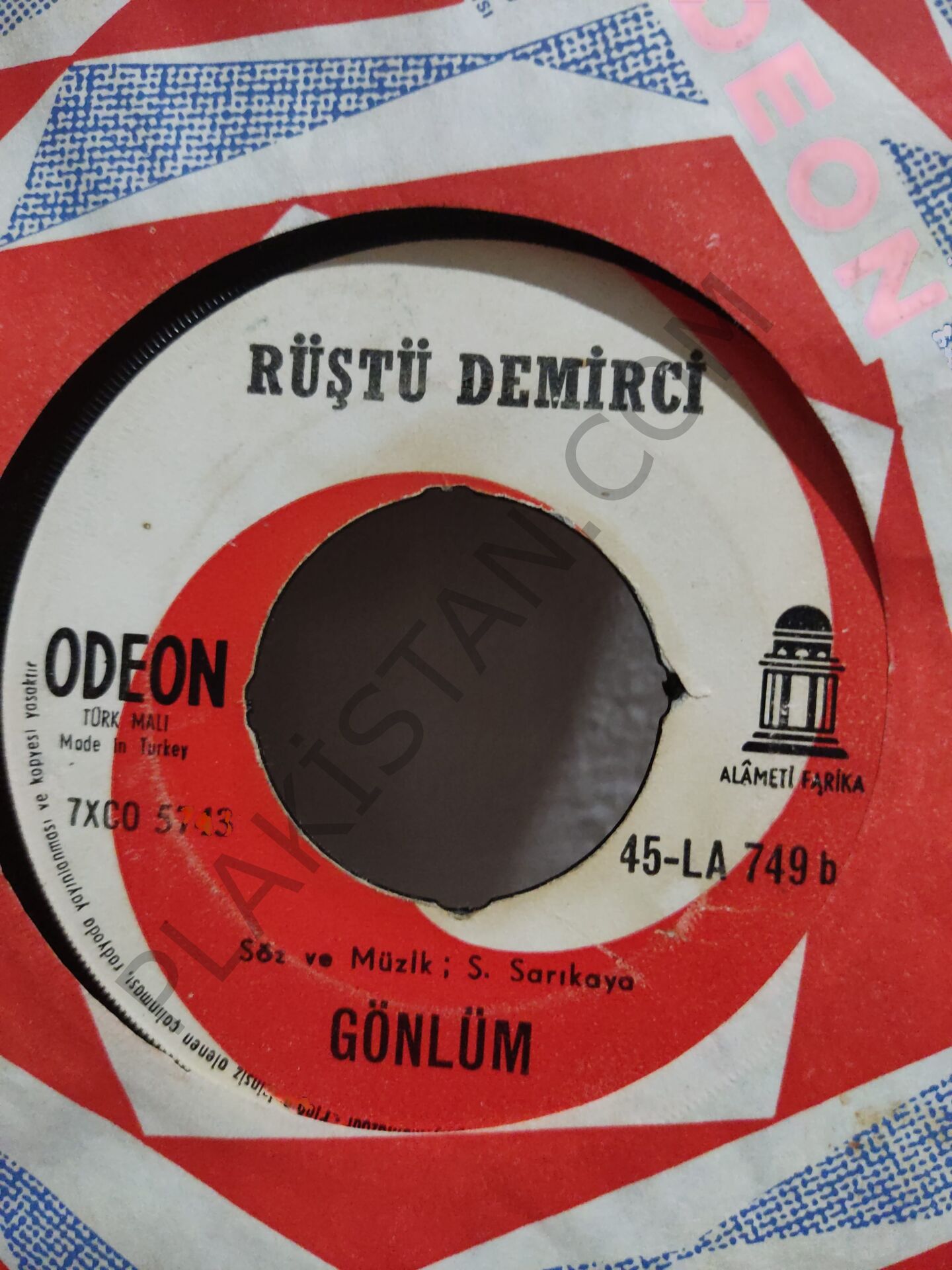 Rüştü Demirci - Geldin geçtin gidiyorsun 45lik PLAK