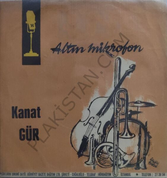 1965 Altın Mikrofon Kanat Gür İçimdesin 45 Lik