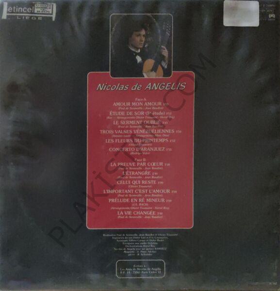 Nicolas De Angelis – Amour Mon Amour LP PLAK