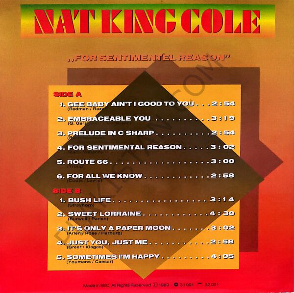 Nat King Cole – Sometime's I'm Happy LP PLAK
