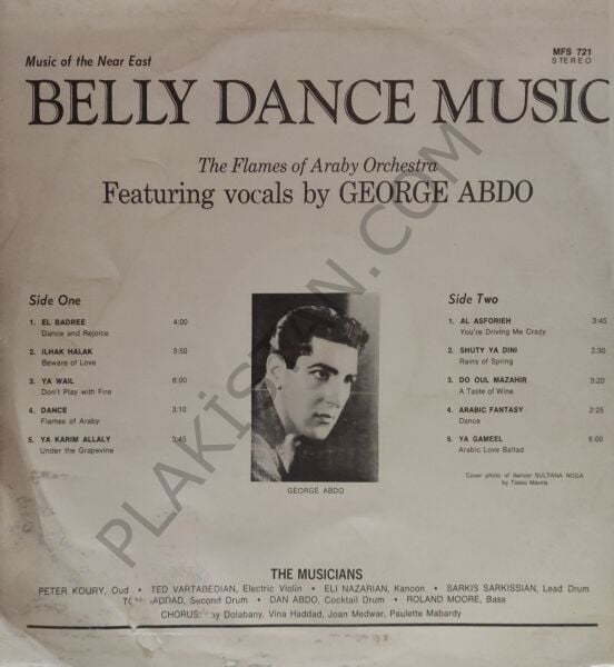 George Abdo And His ''Flames Of Araby'' Orchestra LP PLAK