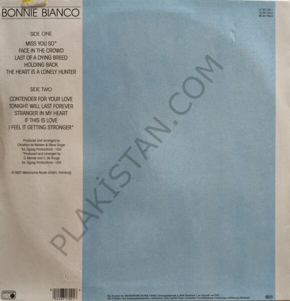 Bonnie Bianco – Just Me LP PLAK