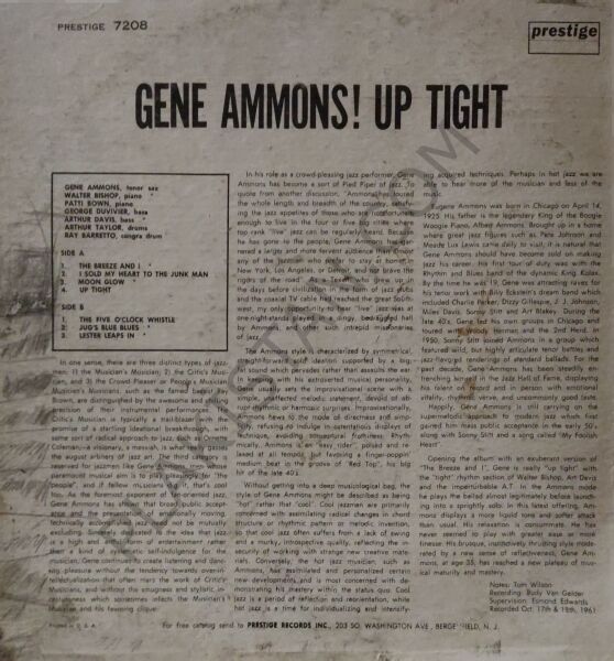 Gene Ammons – Up Tight LP PLAK