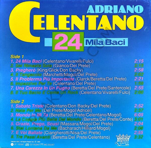 Adriano Celentano – 24 Mila Baci LP PLAK