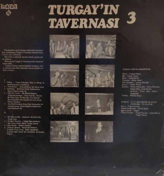 Turgay'ın Tavernası 3 LP PLAK