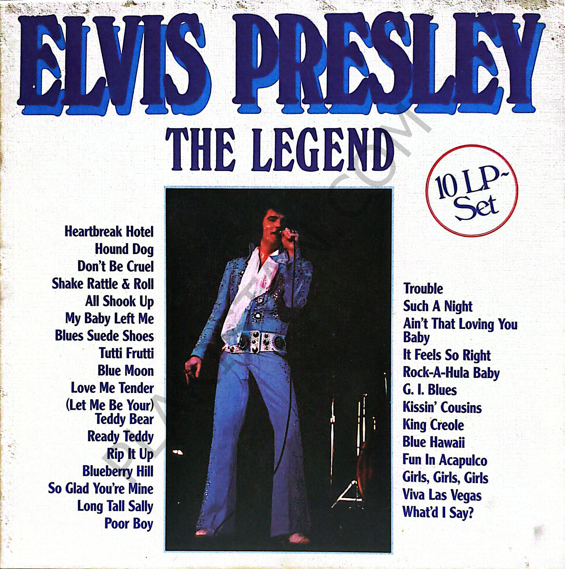 MUSİC Elvis Presley – The Legend BOX SET 10 LP PLAK