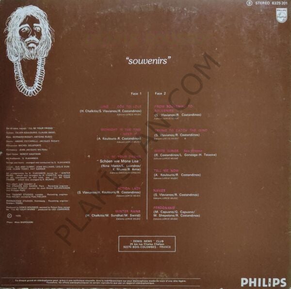Demis Roussos Souvenirs LP PLAK
