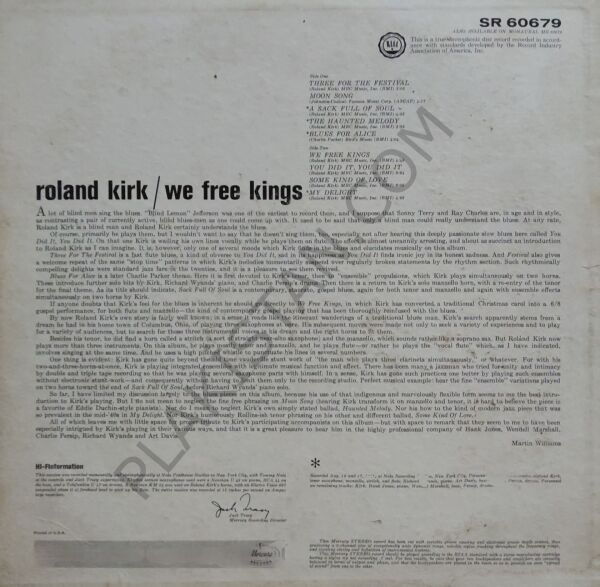 Roland Kirk – We Free Kings LP PLAK