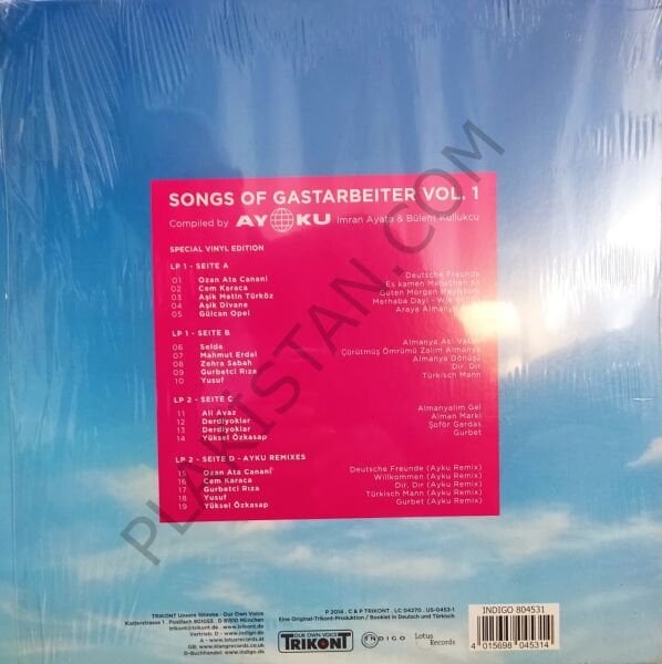 Songs Of Gastarbeiter Vol. 1. LP PLAK