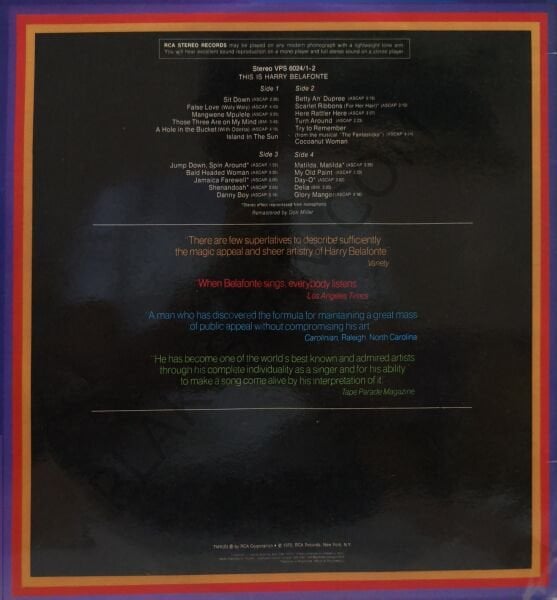 Harry Belafonte – This Is Harry Belafonte 2 LP PLAK