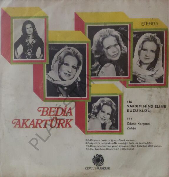 Bedia Akartürk Vardım Hind Eline 45lik PLAK