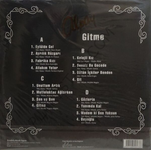 ALPAY / Gitme (2LP) LP