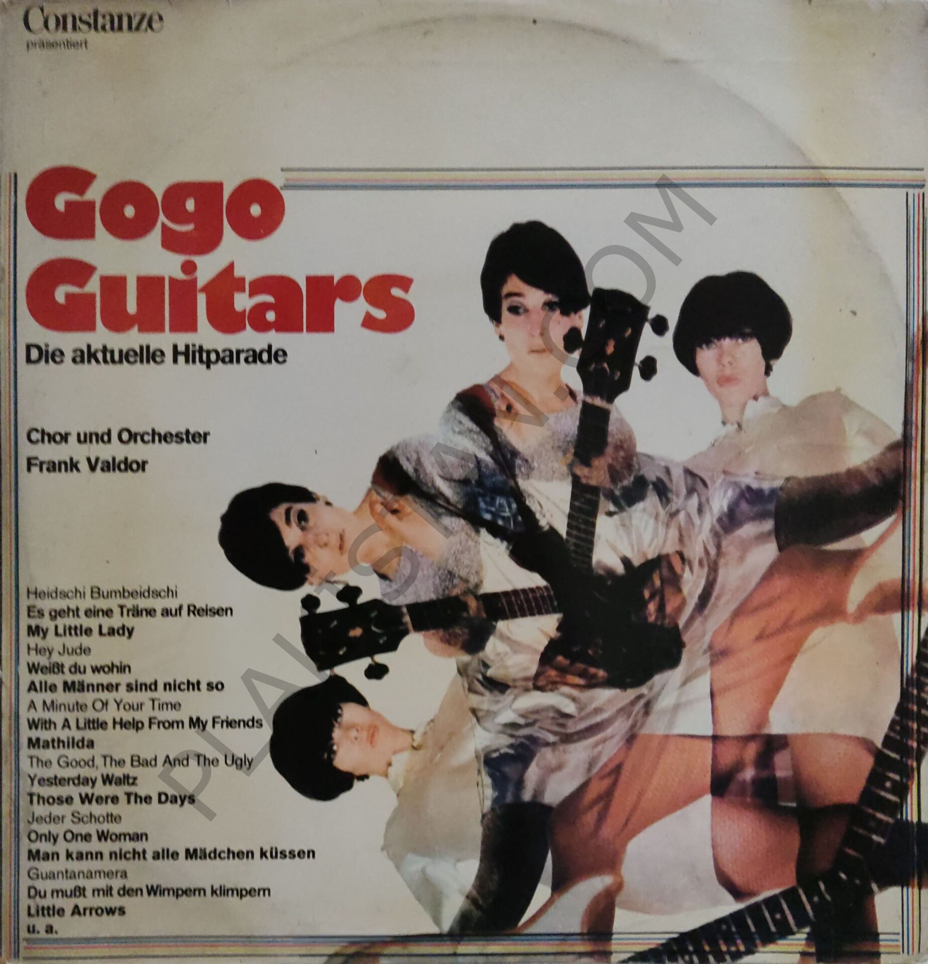Chor Und Orchester Frank Valdor – Gogo Guitars Die Aktuelle Hitparade LP PLAK